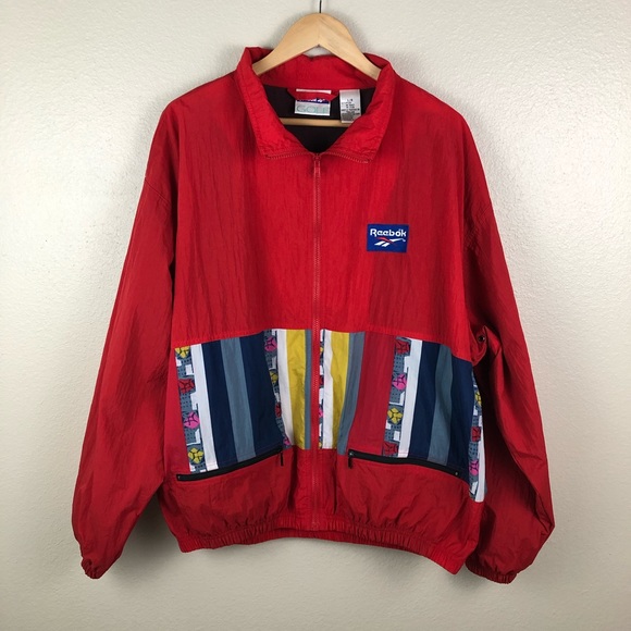 Reebok Jackets \u0026 Coats | Golf Vintage Windbreaker Zip Up Jacket | Poshmark